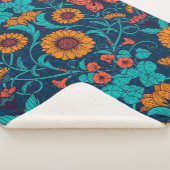 Jugendstil-Gänge in blau und gelb Sherpadecke (3/4)