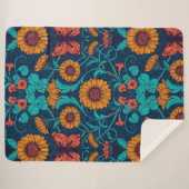 Jugendstil-Gänge in blau und gelb Sherpadecke (Vorderseite (Horizontal))