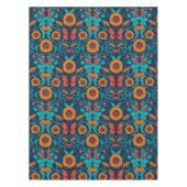 Jugendstil-Gänge in blau und gelb Tischdecke (Vorderseite)