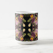 Jugendstil-Garten der Stiefmütterchen Kaffeetasse (Mittel)