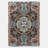Jugendstil geometrisch Vintages Muster Decke (Vorderseite Vertikal)