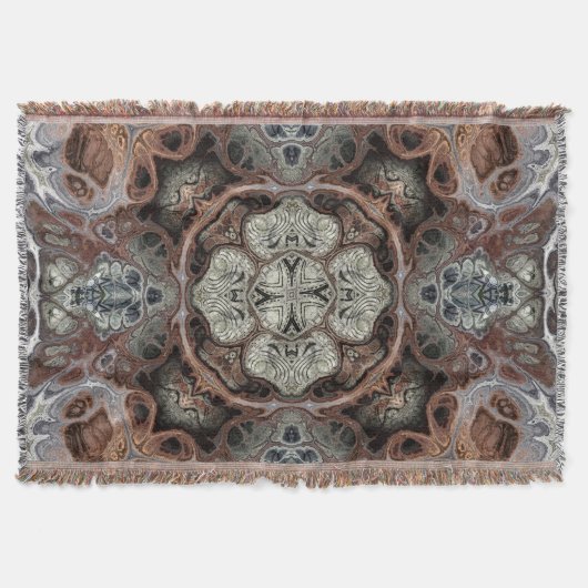Jugendstil geometrisch Vintages Muster Decke (Vorderseite)