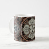 Jugendstil geometrisch Vintages Muster Kaffeetasse (Vorderseite Links)