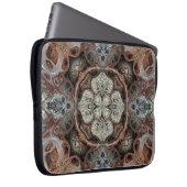 Jugendstil geometrisch Vintages Muster Laptopschutzhülle (Vorne Rechts)