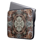Jugendstil geometrisch Vintages Muster Laptopschutzhülle (Vorderseite Links)