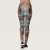 Jugendstil geometrisch Vintages Muster Leggings (Rückseite)