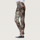 Jugendstil geometrisch Vintages Muster Leggings (Links)