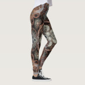 Jugendstil geometrisch Vintages Muster Leggings (Rechts)