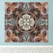 Jugendstil geometrisch Vintages Muster Leinwanddruck (Insitu (Holzboden))