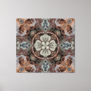 Jugendstil geometrisch Vintages Muster Leinwanddruck
