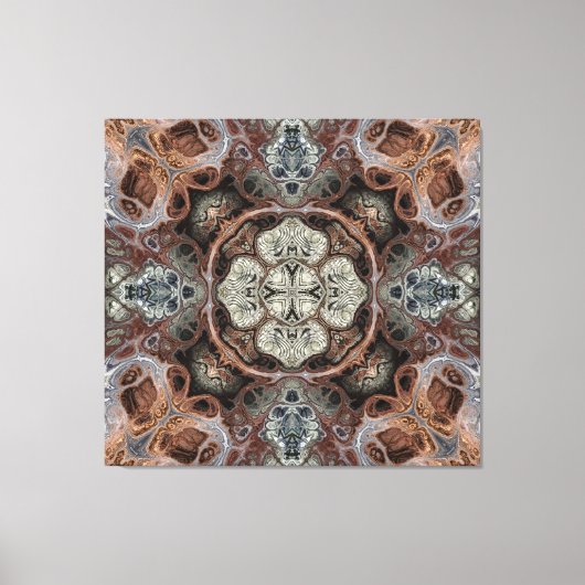 Jugendstil geometrisch Vintages Muster Leinwanddruck (Vorderseite)