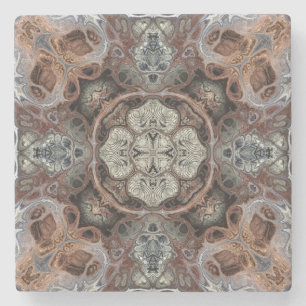 Jugendstil geometrisch Vintages Muster Steinuntersetzer