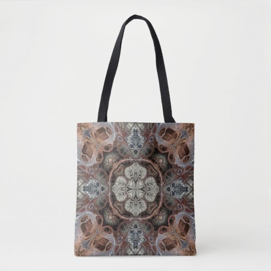 Jugendstil geometrisch Vintages Muster Tasche (Vorderseite)