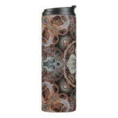Jugendstil geometrisch Vintages Muster Thermosbecher (Nach links gedreht)