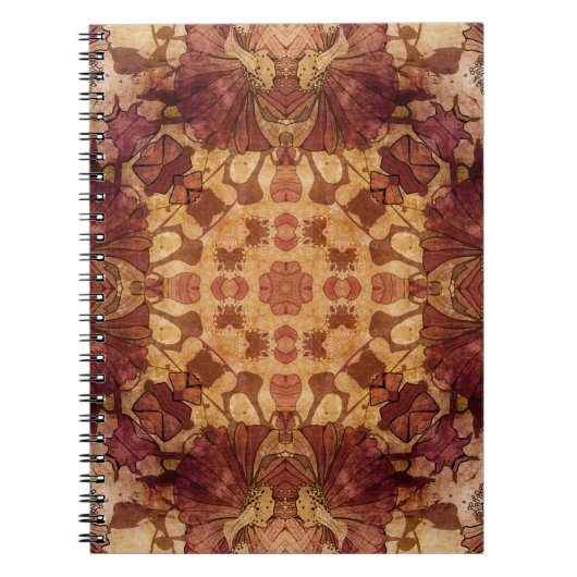 Jugendstil geometrisch, Ziermuster. Notizblock (Vorderseite)