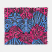 Jugendstil geometrisches Muster Fleecedecke (Vorderseite (Horizontal))