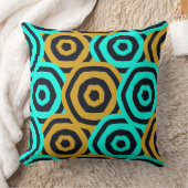 Jugendstil geometrisches Muster Kissen (Decke)