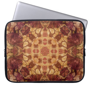Jugendstil geometrisches, ornamentales Muster. Laptopschutzhülle