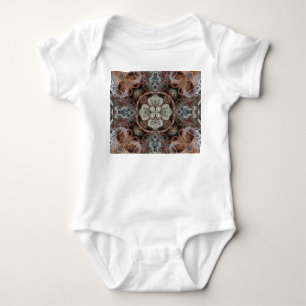 Jugendstil geometrisches Vintage-Muster Baby Strampler