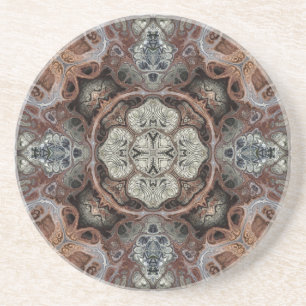 Jugendstil geometrisches Vintage-Muster Getränkeuntersetzer