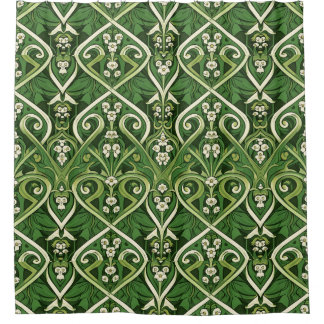 Jugendstil giftige Maiglöckchen Duschvorhang