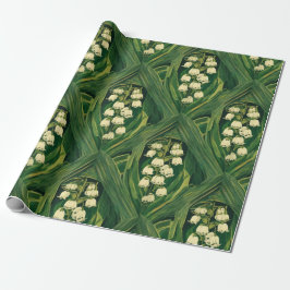 Jugendstil giftiges Maiglöckchen Geschenkpapier