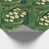 Jugendstil giftiges Maiglöckchen Geschenkpapier (Ecke)