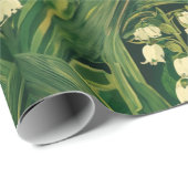 Jugendstil giftiges Maiglöckchen Geschenkpapier (Rolleneckpunkt)