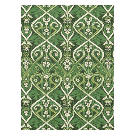 Jugendstil giftiges Maiglöckchen Tischdecke (Vorderseite)
