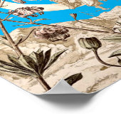 Jugendstil-Girl am Crescent Moon by A-Seder Poster (Ecke)