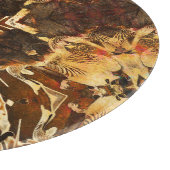 Jugendstil: Golden Brown Vintag Schneidebrett (Ecke)