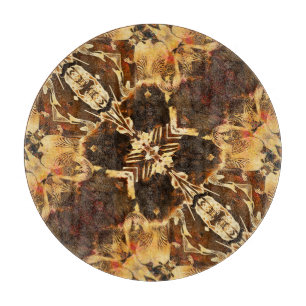 Jugendstil: Golden Brown Vintag Schneidebrett