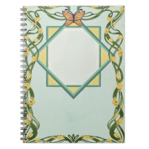 Jugendstil Golden Mimosa Spiralblock