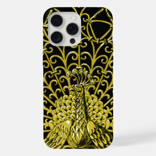 Jugendstil Goldpfau iPhone 15 Pro Max Hülle