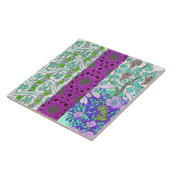 Jugendstil Grapevine Blüte Vintag Fliese (Seite)