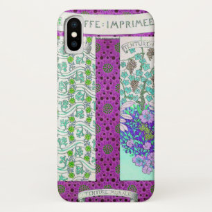 Jugendstil Grapevine florierend Vintag lila aquama Case-Mate iPhone Hülle