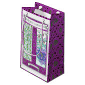 Jugendstil Grapevine Vintag Kleine Geschenktüte (Rückseite Schrägansicht)