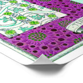 Jugendstil Grapevine Vintag Poster (Ecke)