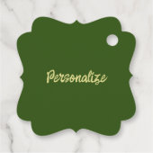 Jugendstil-heiße Schokoladenblütenwerbung Geschenkanhänger (Rückseite)