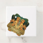 Jugendstil-heiße Schokoladenblütenwerbung Geschenkanhänger (Beispiel)