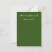 Jugendstil-heiße Schokoladenblütenwerbung Mitteilungskarte (Rückseite)