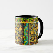 Jugendstil Herbst florale elegante Gourmet lila Tasse (VorderseiteRechts)