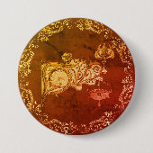 Jugendstil Herbst sconce spiderweb eleganten Marmo Button (Vorderseite)