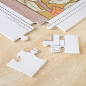 Jugendstil Herbstbäume und Hirsche Verneuil Puzzle (Seite)