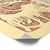 Jugendstil-Herbstkalender der viktorianischen Ära  Poster (Ecke)