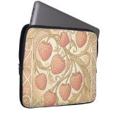 Jugendstil-Himbeer-Muster Laptopschutzhülle (Vorne Rechts)