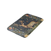 Jugendstil-Hirsch im Garten Badematte (Schrägansicht)