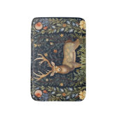 Jugendstil-Hirsch im Garten Badematte (Vorderseite Vertikal)