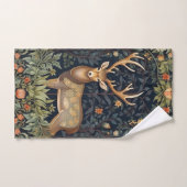 Jugendstil-Hirsch im Garten Handtuch (Handtuch)