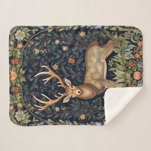 Jugendstil-Hirsch im Garten Sherpadecke (Vorderseite (Horizontal))